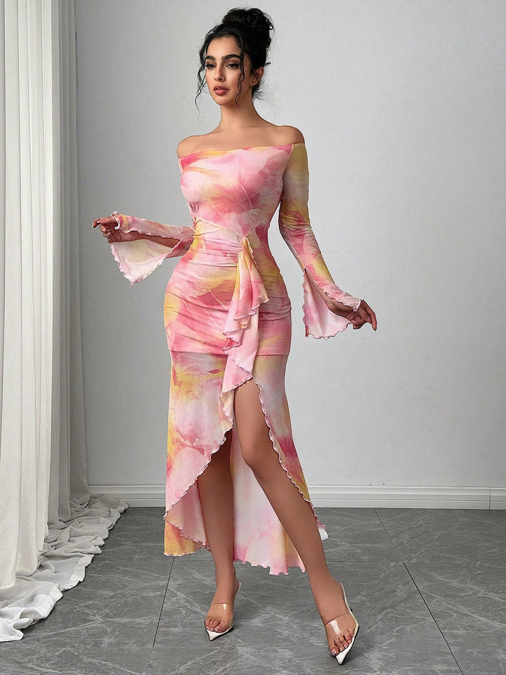Rochie maxi SHEIN, mix culori