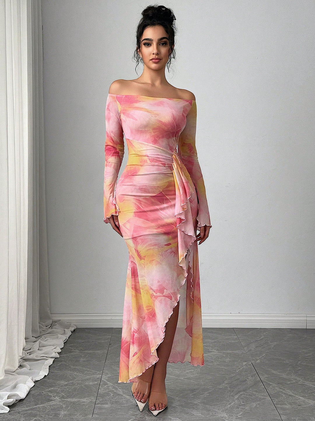 Rochie maxi SHEIN, mix culori
