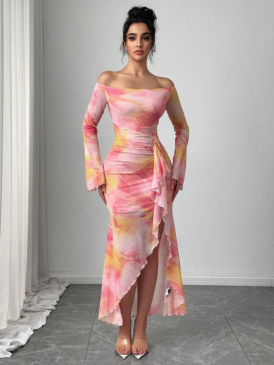 Rochie maxi SHEIN, mix culori