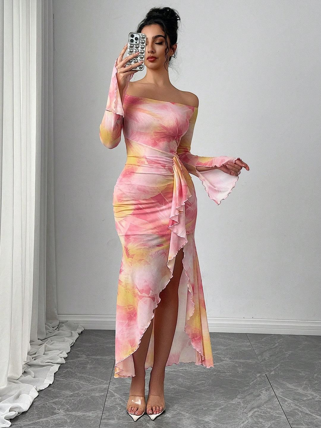 Rochie maxi SHEIN, mix culori