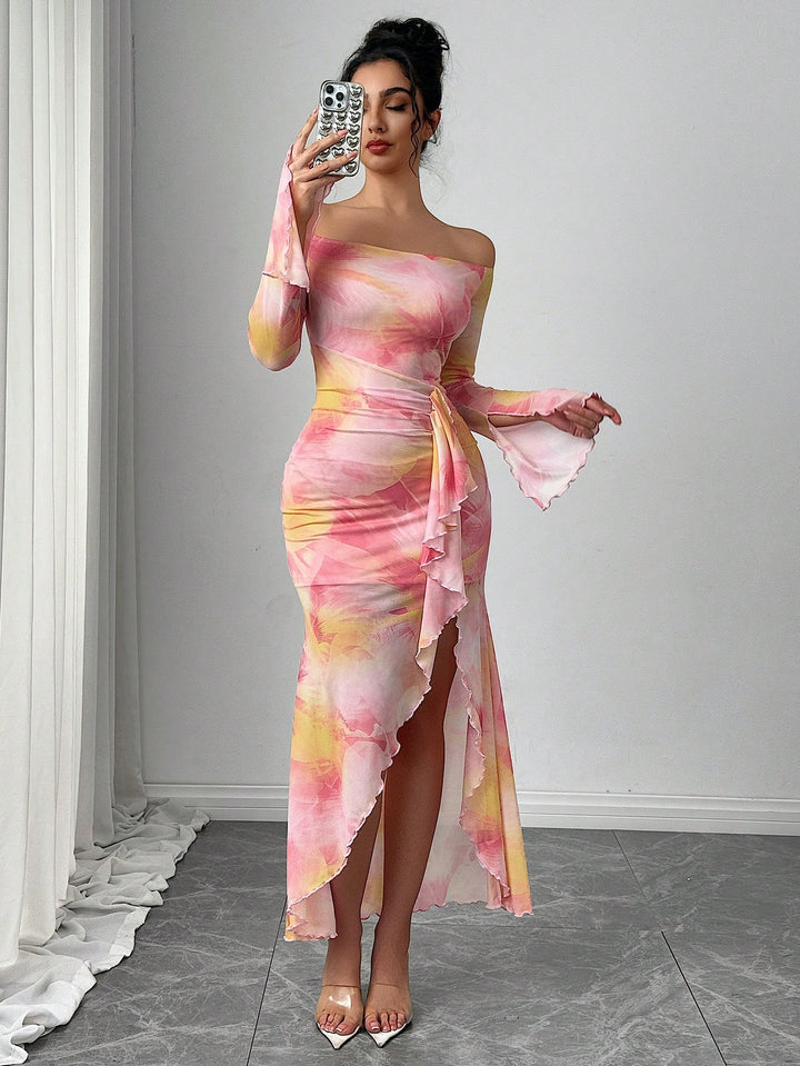 Rochie maxi SHEIN, mix culori