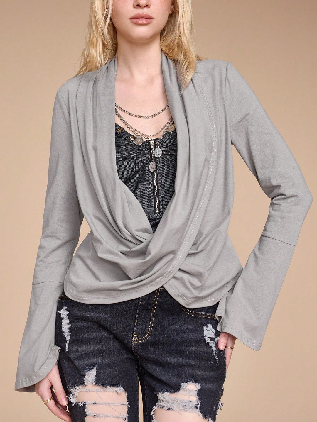 Tricou SHEIN, gri