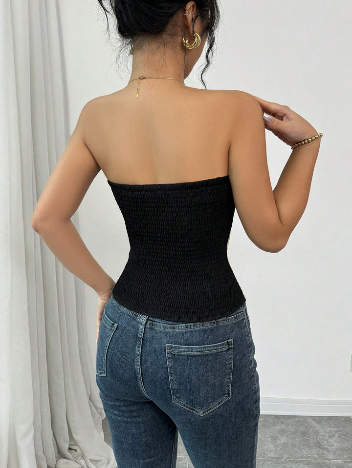 Top SHEIN, portocaliu