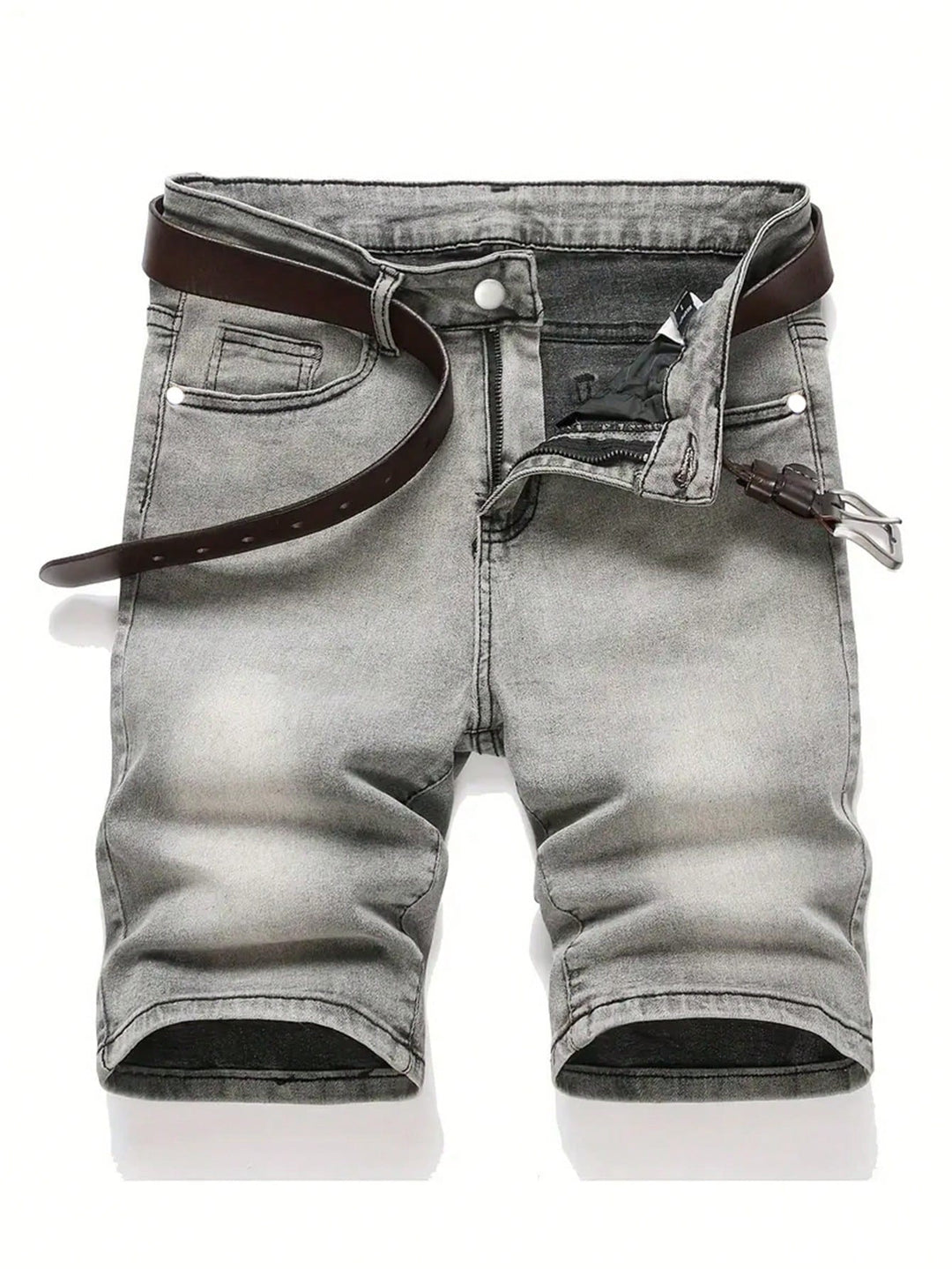 Pantaloni scurți de blugi SHEIN, gri