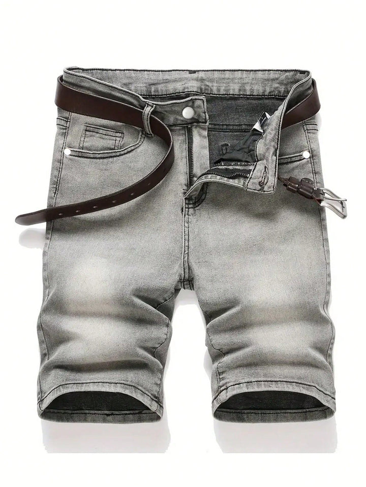 Pantaloni scurți de blugi SHEIN, gri