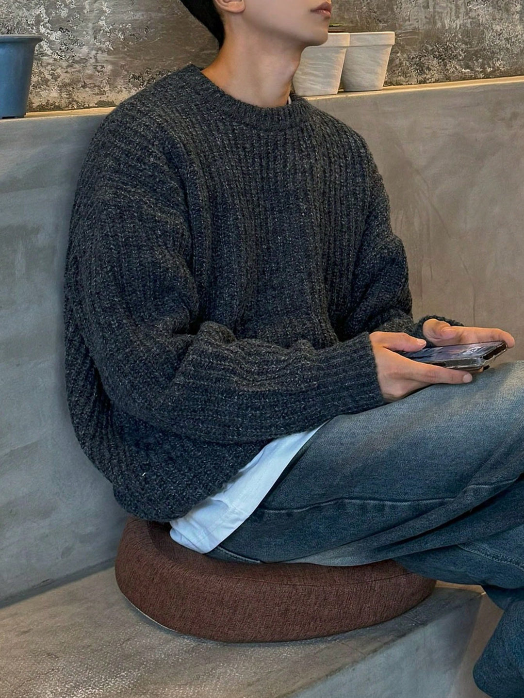 Pulover SHEIN, gri