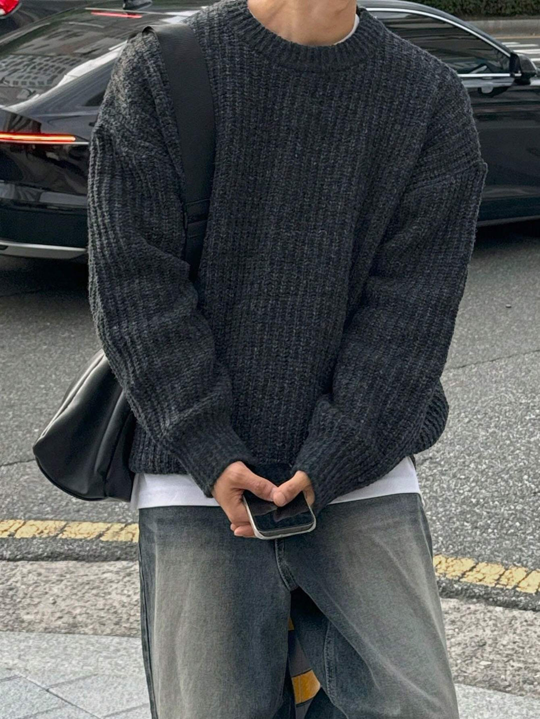 Pulover SHEIN, gri