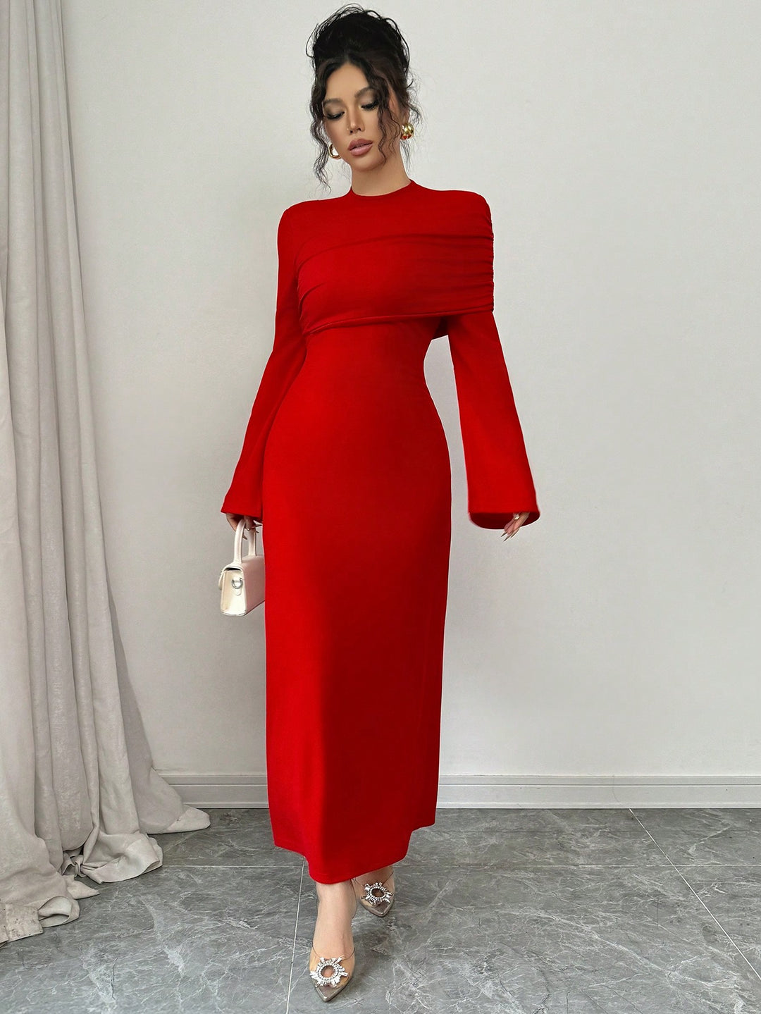 Rochie maxi SHEIN, roșu