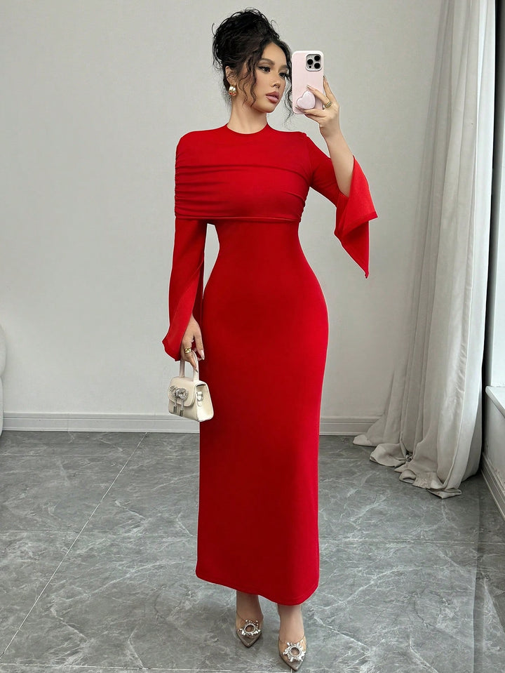 Rochie maxi SHEIN, roșu