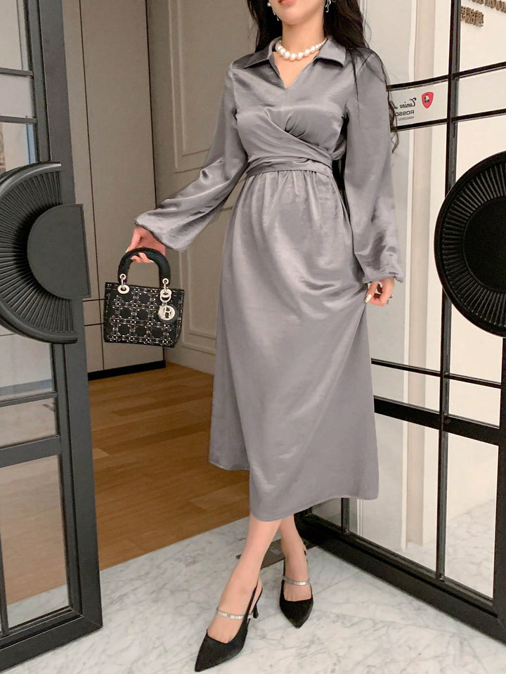 Rochie midi SHEIN, gri
