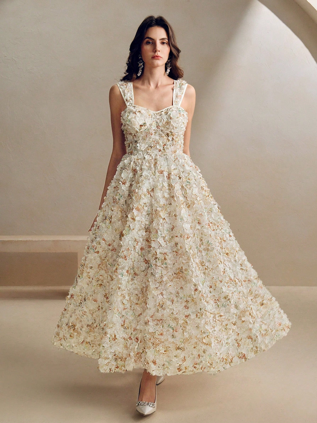 Rochie maxi SHEIN, portocaliu