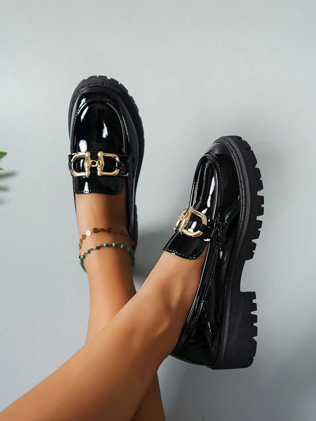 Mocasini SHEIN, negru