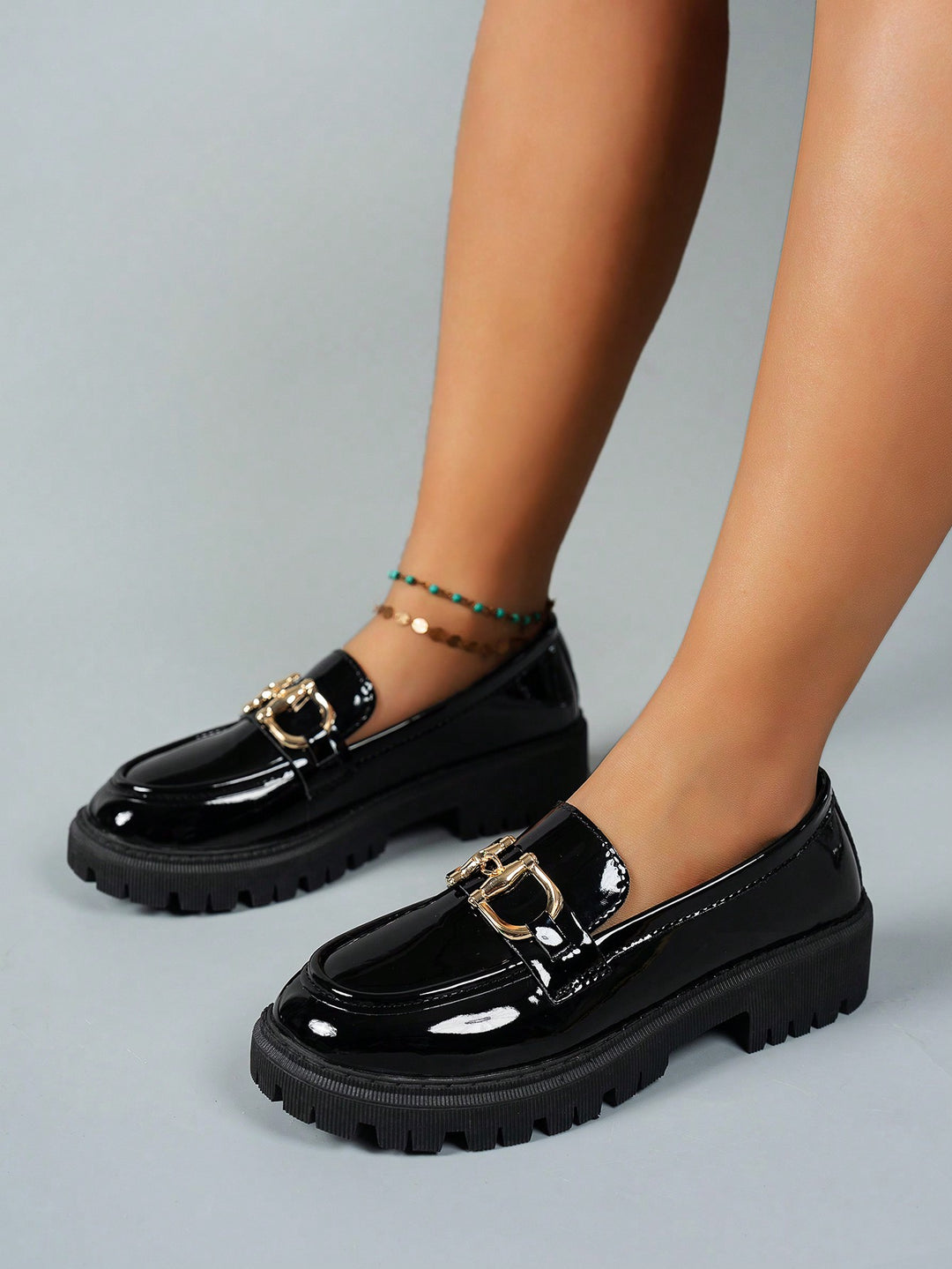 Mocasini SHEIN, negru