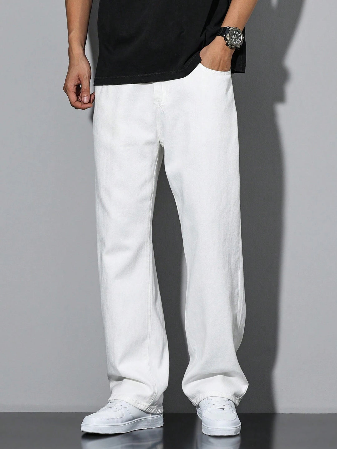 Jeans SHEIN, alb