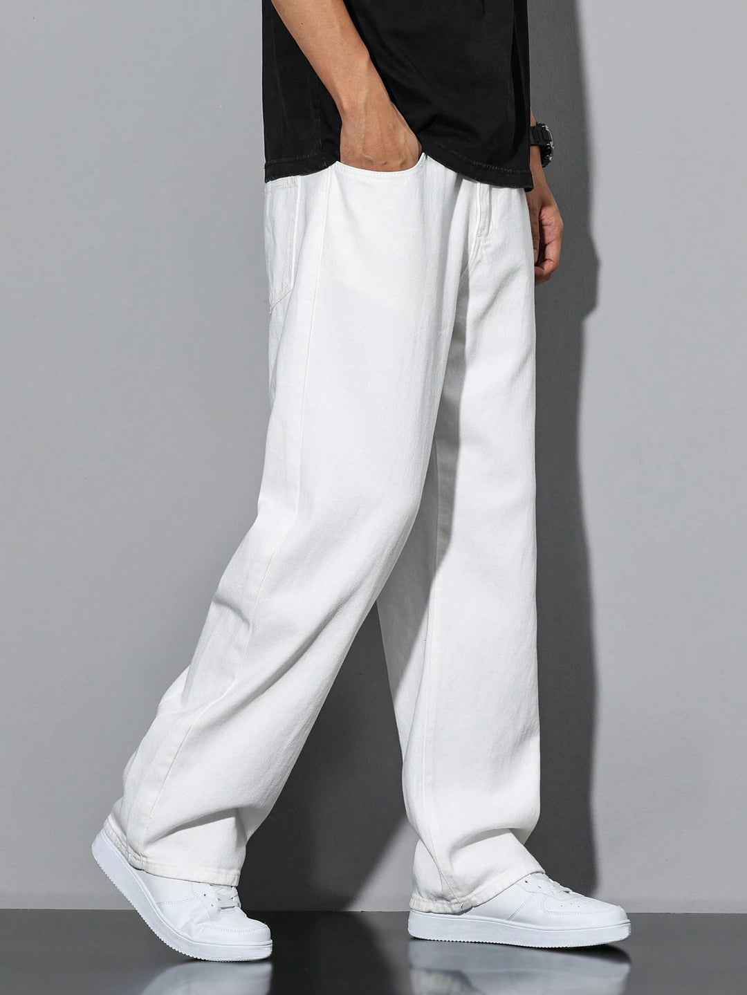 Jeans SHEIN, alb