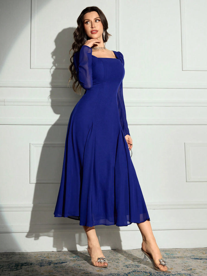 Rochie maxi SHEIN, albastru