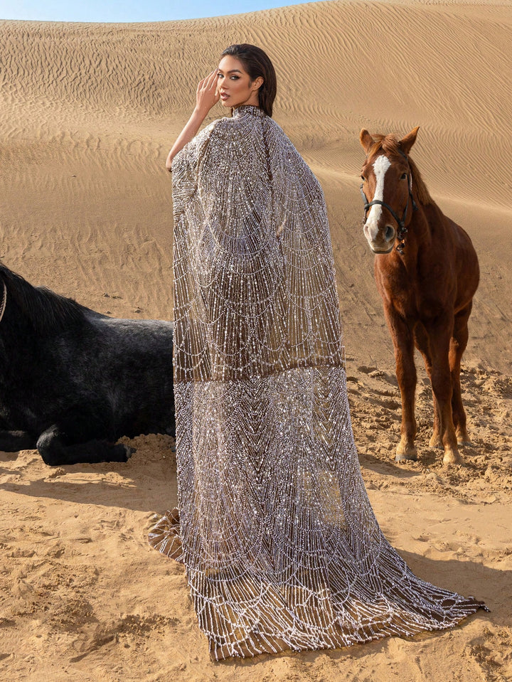 Rochie de ocazie SHEIN, maro