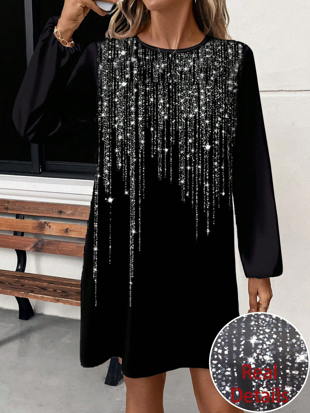 Rochie scurtă SHEIN, negru