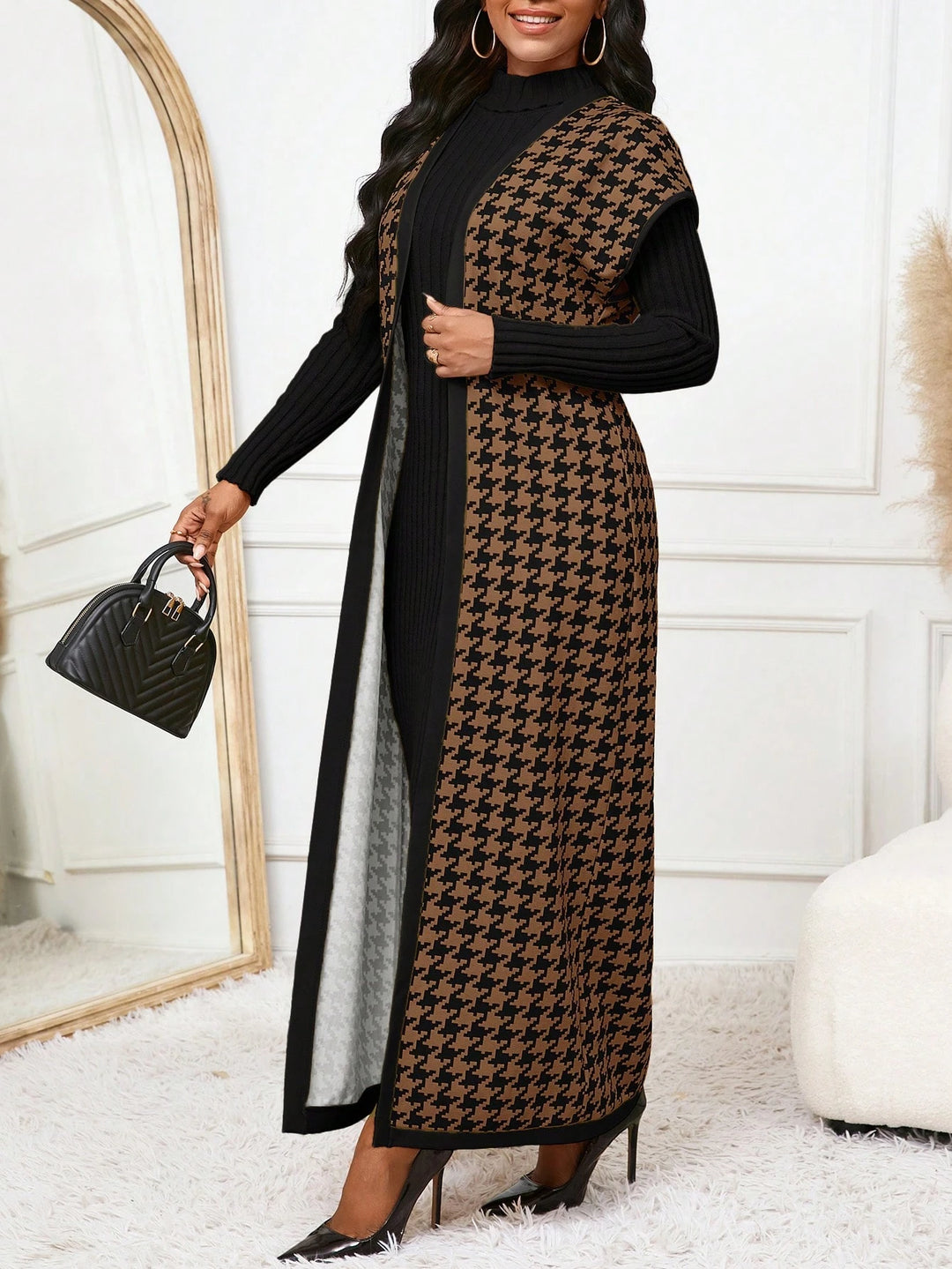 Cardigan lung SHEIN, mix culori