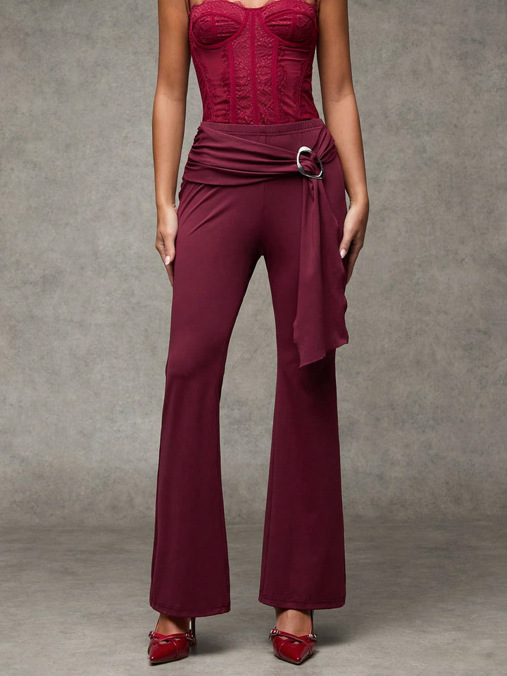 Pantaloni SHEIN, vișiniu