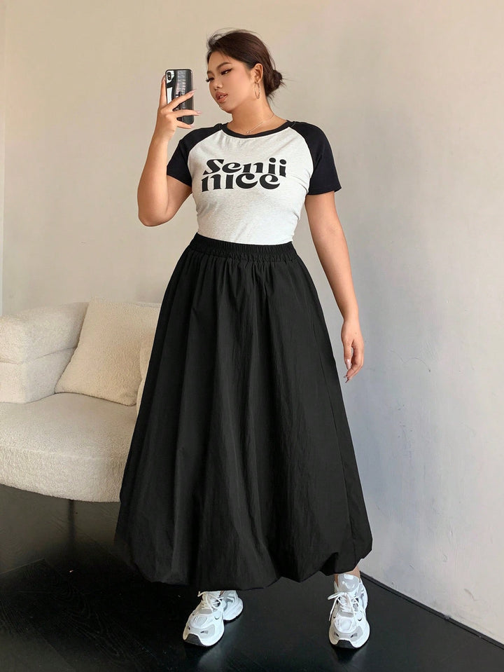 Fustă maxi SHEIN, negru