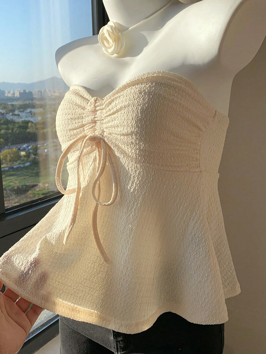 Top SHEIN, crem