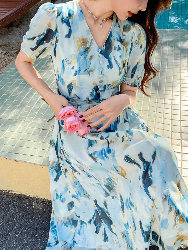 Rochie midi SHEIN, mix culori
