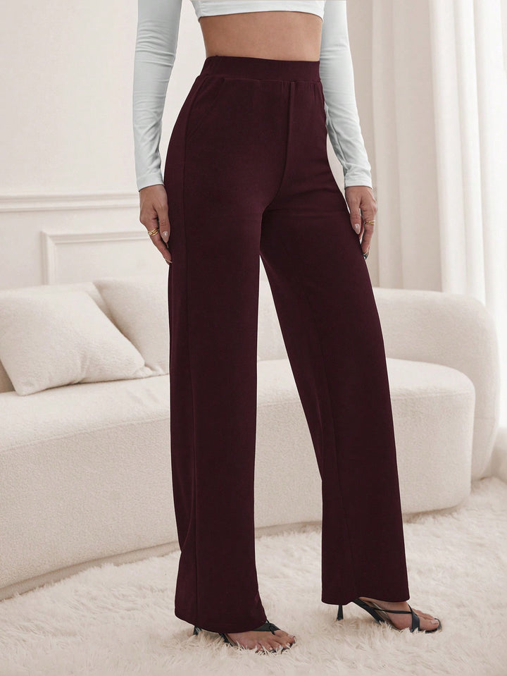 Pantaloni SHEIN, roșu