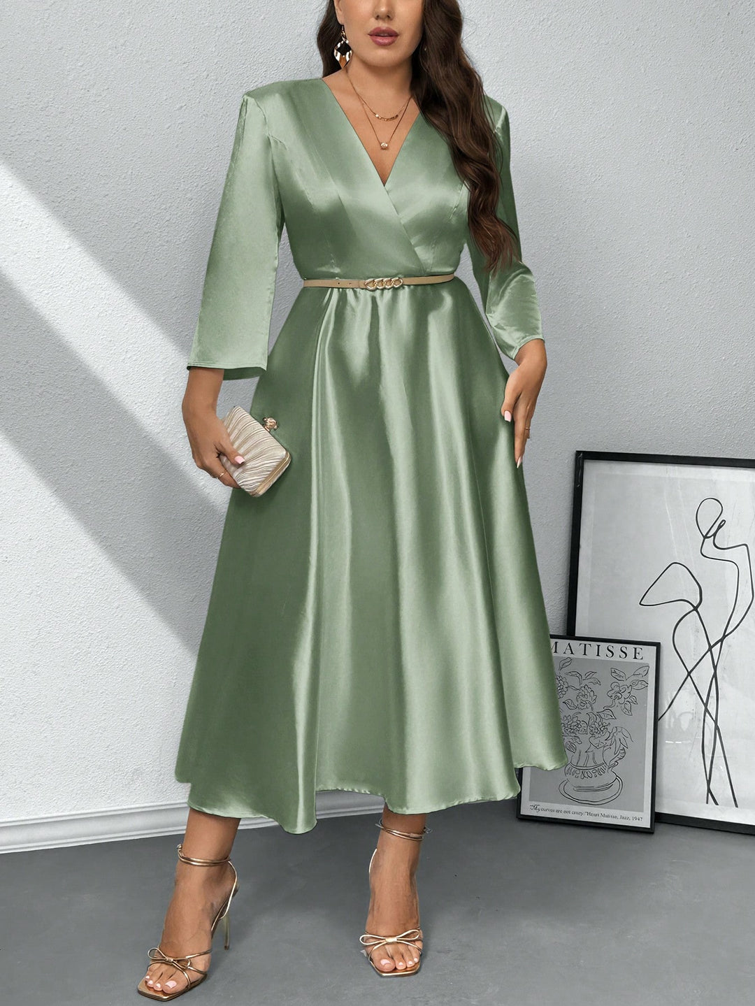 Rochie SHEIN, verde