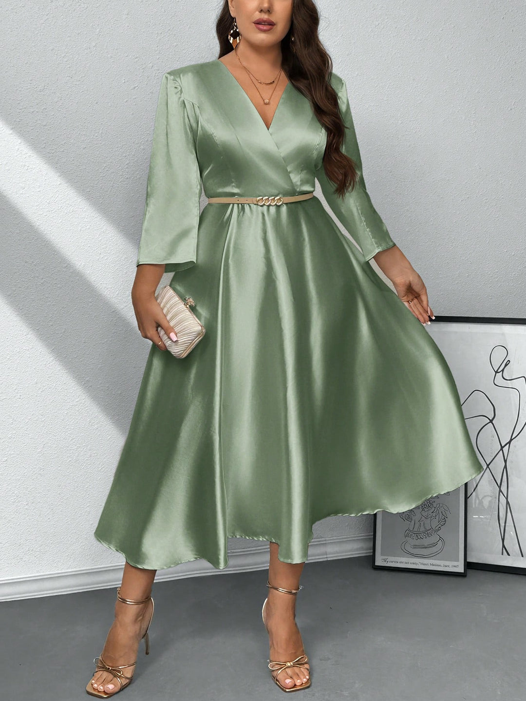 Rochie SHEIN, verde