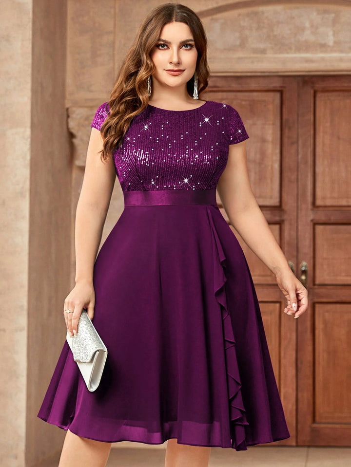 Rochie de ocazie SHEIN, mov