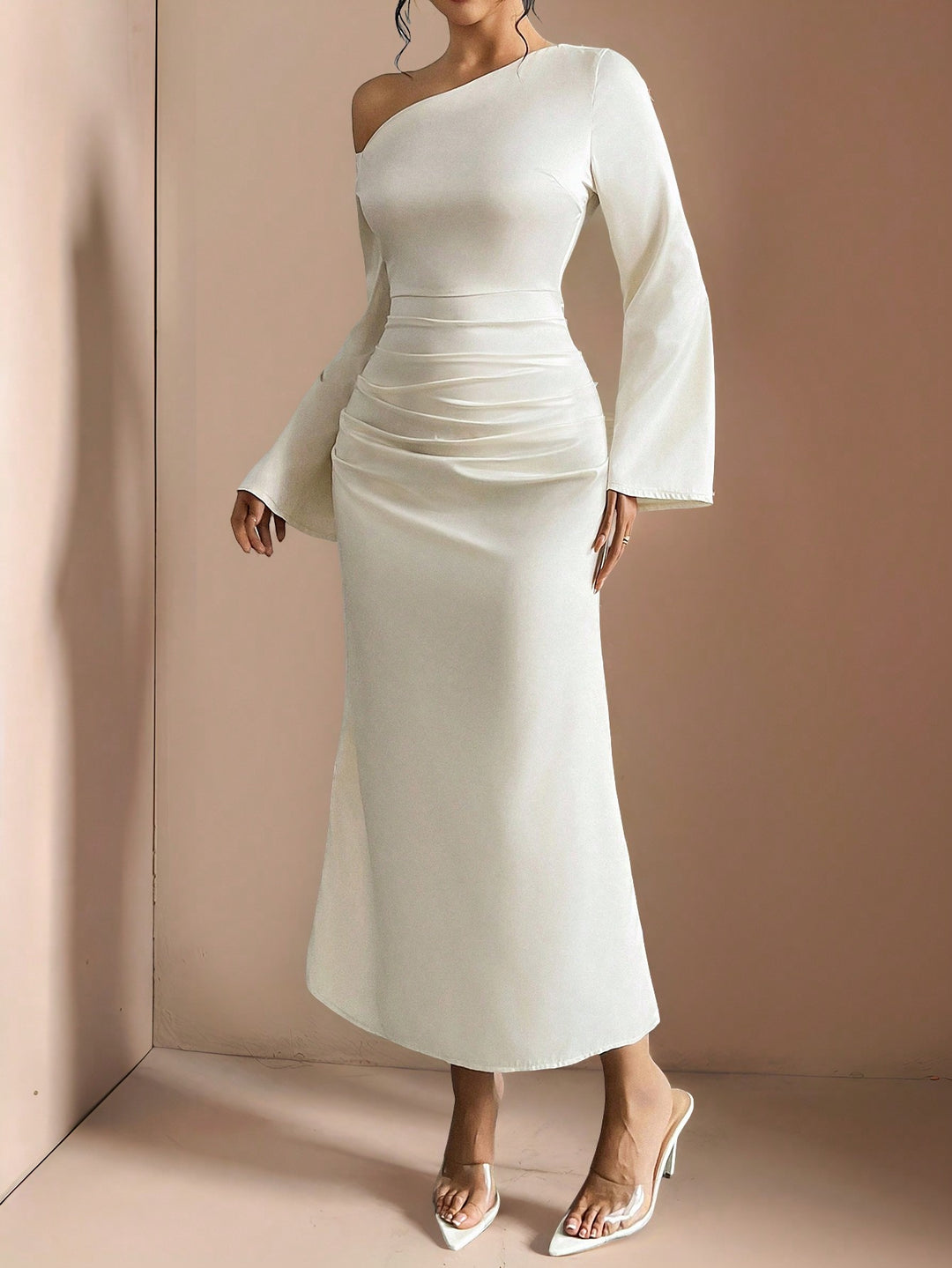 Rochie maxi SHEIN, portocaliu