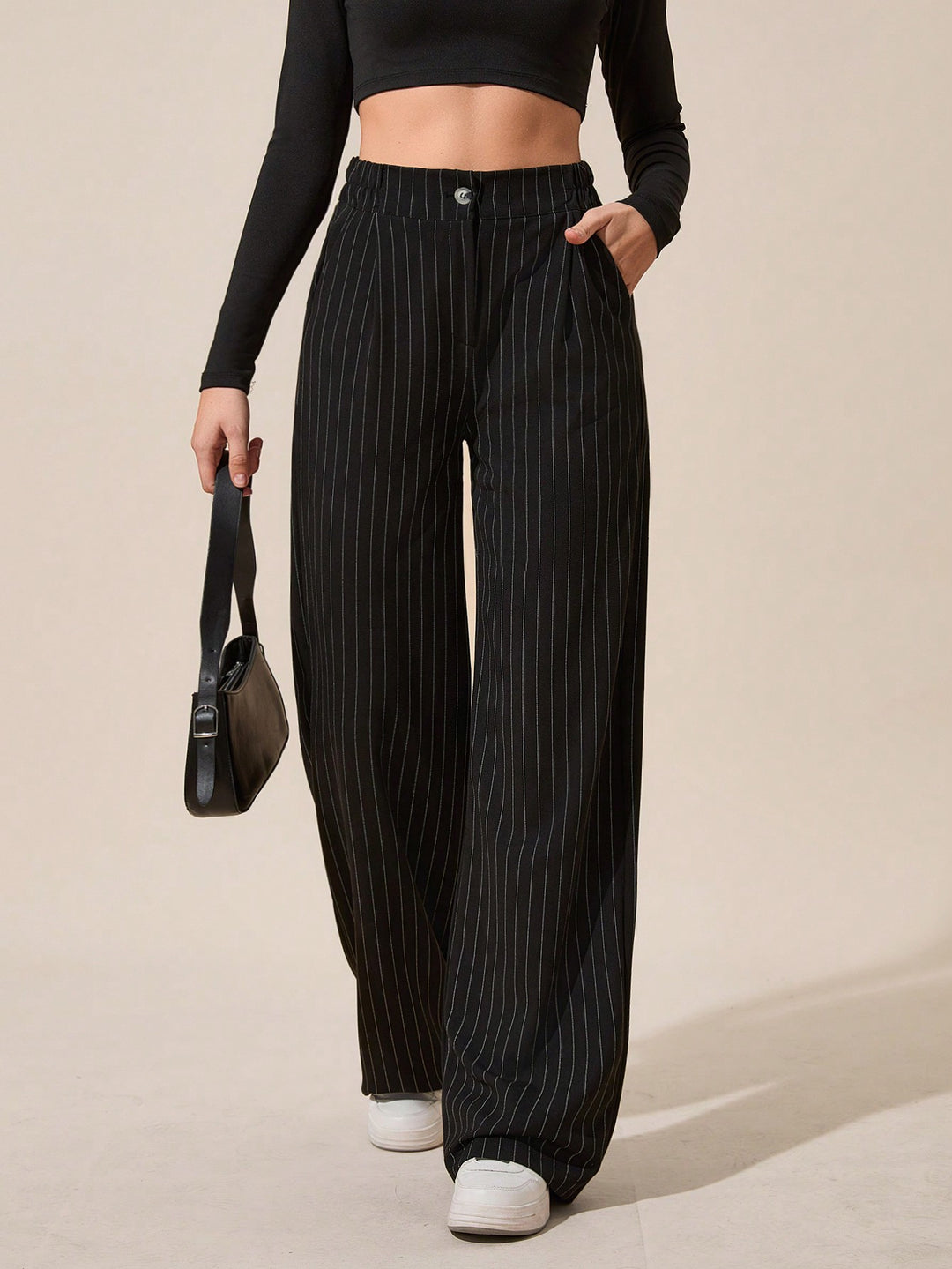 Pantaloni SHEIN, negru