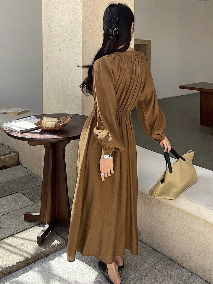 Rochie maxi SHEIN, maro