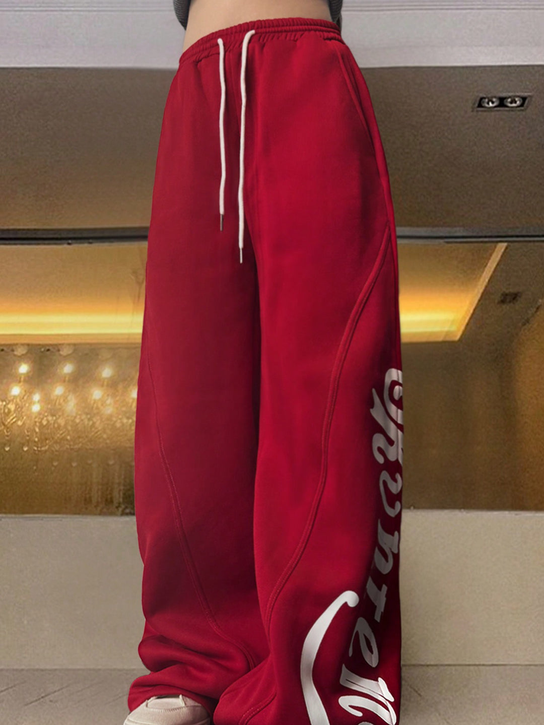 Pantaloni SHEIN, vișiniu