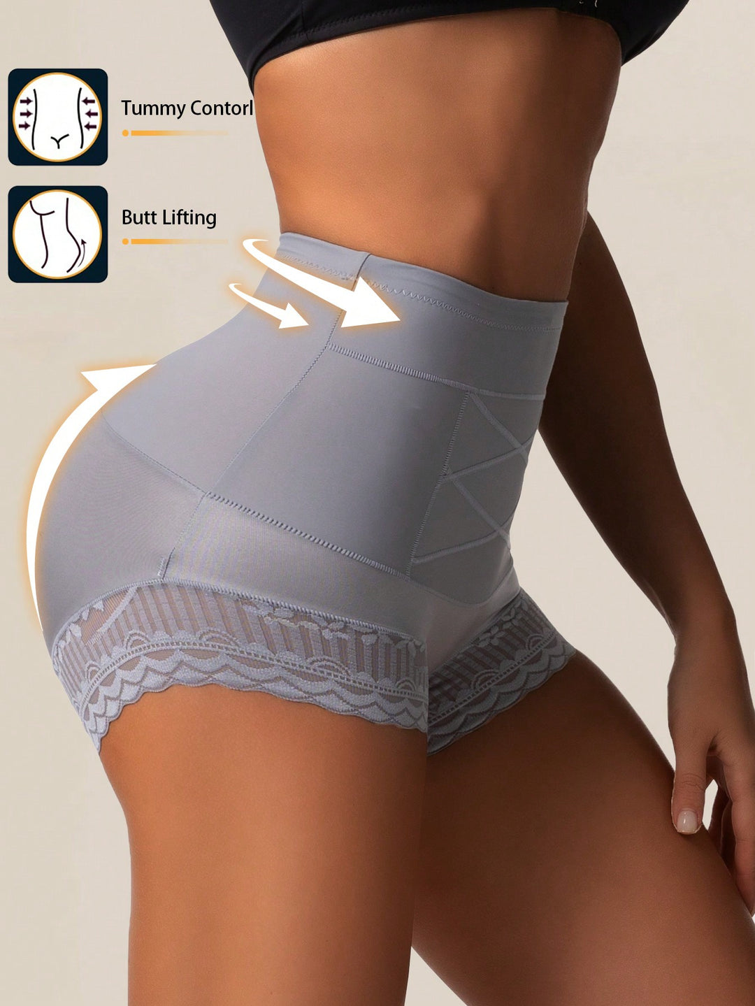 Lenjerie modelatoare SHEIN, gri