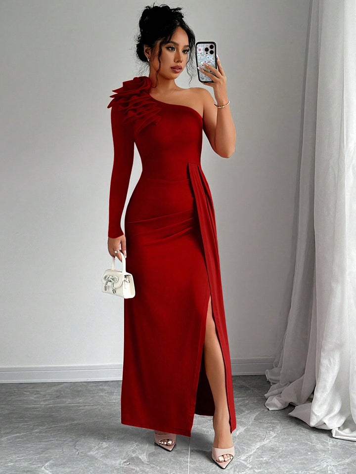 Rochie maxi SHEIN, vișiniu