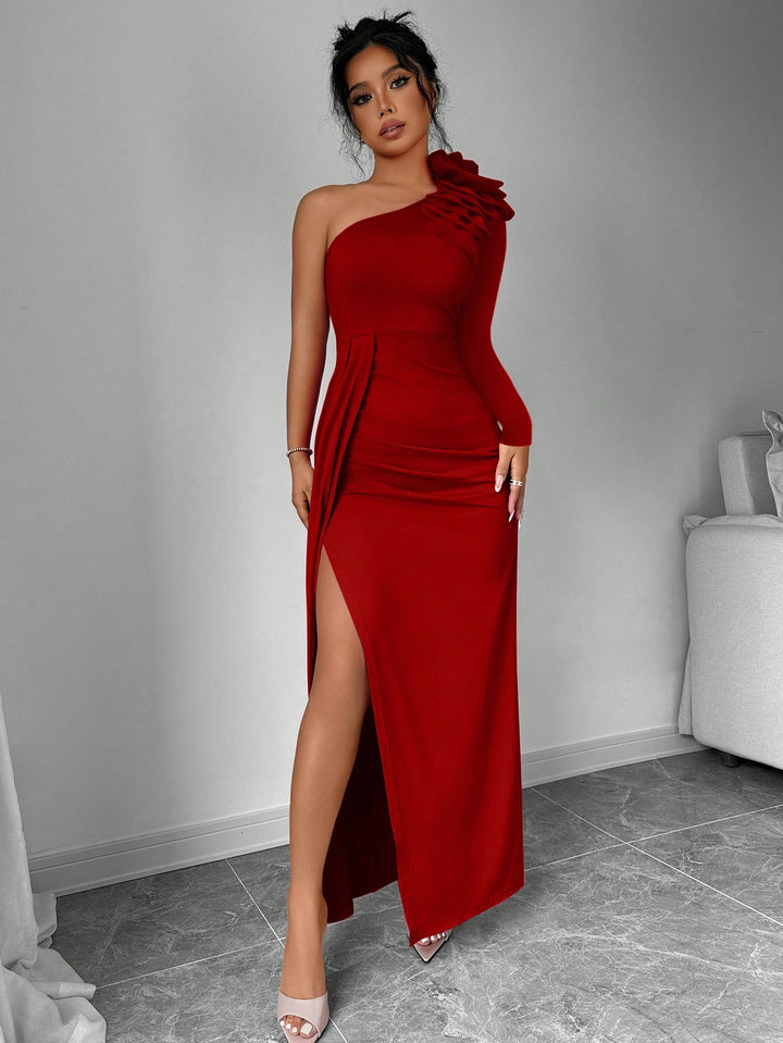 Rochie maxi SHEIN, vișiniu