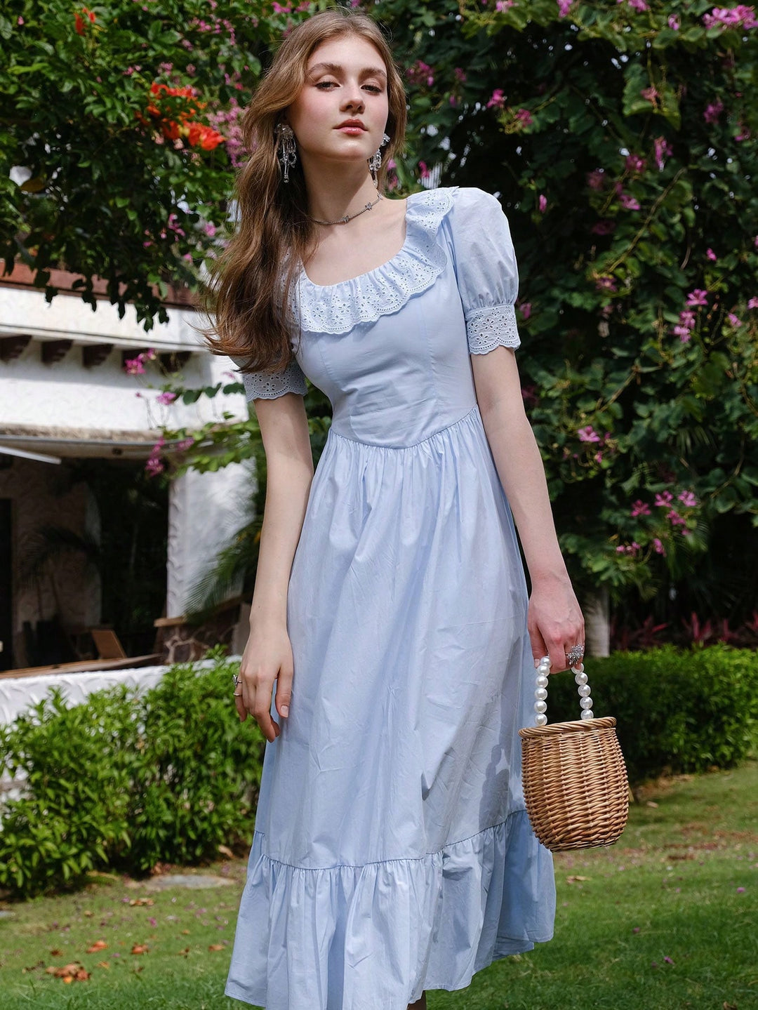 Rochie midi SHEIN, albastru