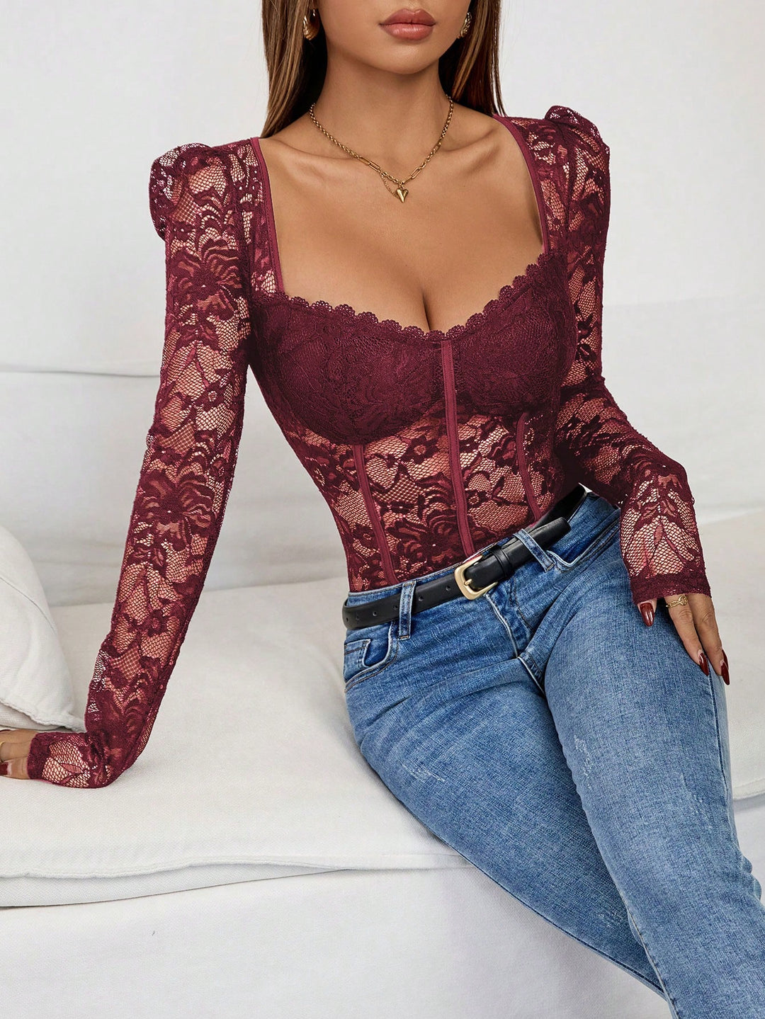 Body SHEIN, vișiniu