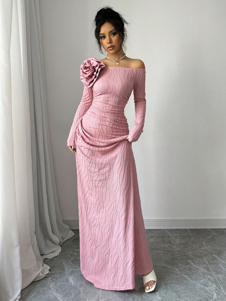 Rochie maxi SHEIN, roz
