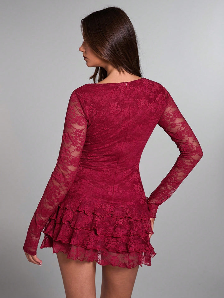 Rochie mini SHEIN, vișiniu
