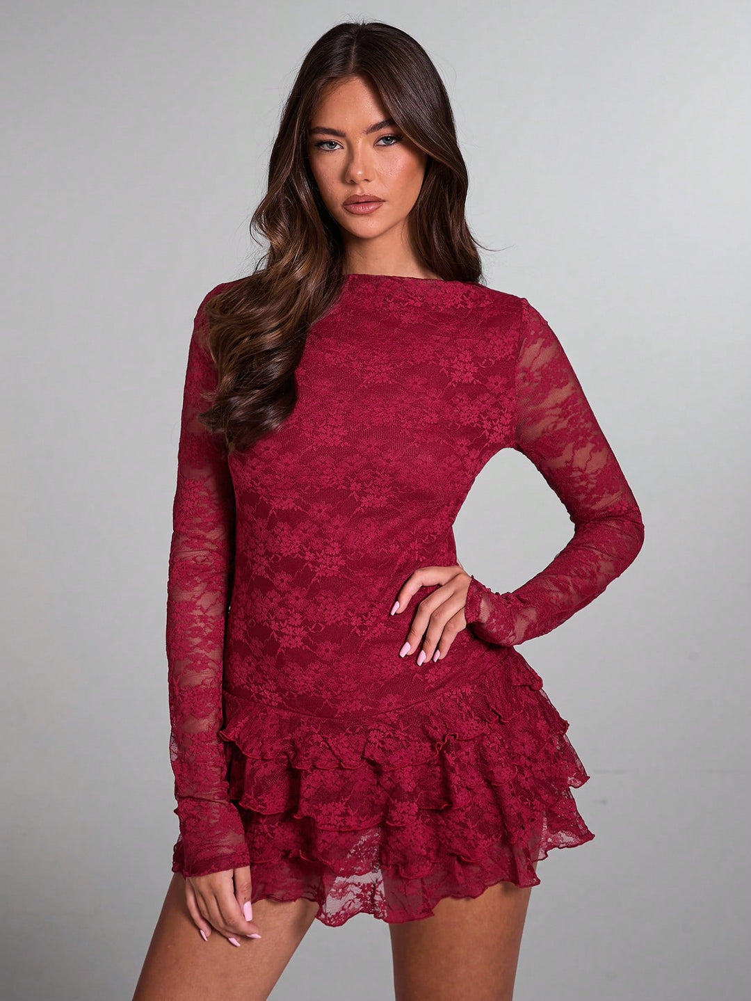 Rochie mini SHEIN, vișiniu