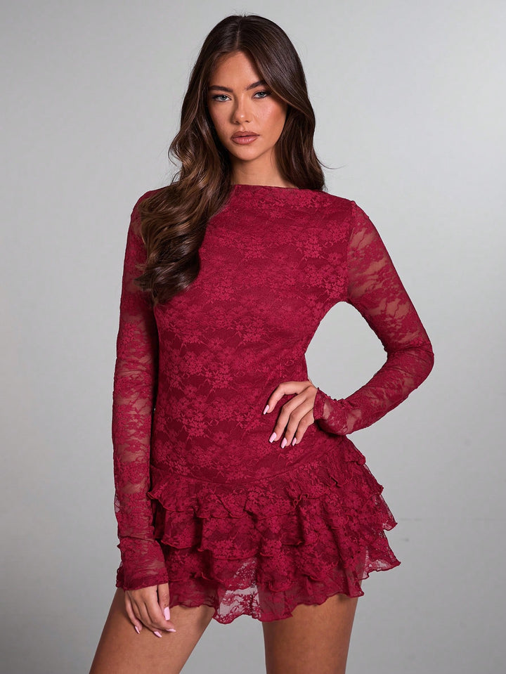 Rochie mini SHEIN, vișiniu
