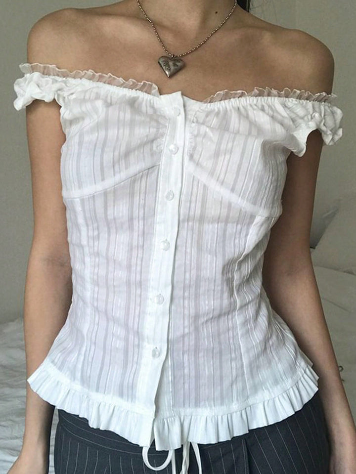 Top SHEIN, alb