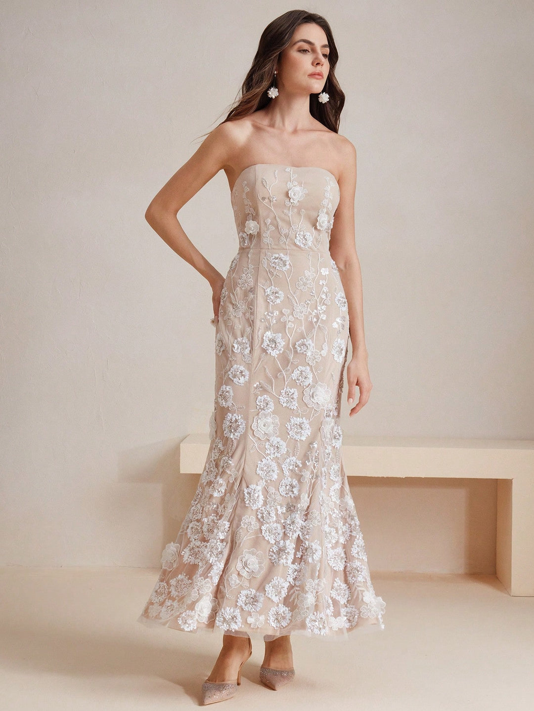 Rochie midi SHEIN, portocaliu