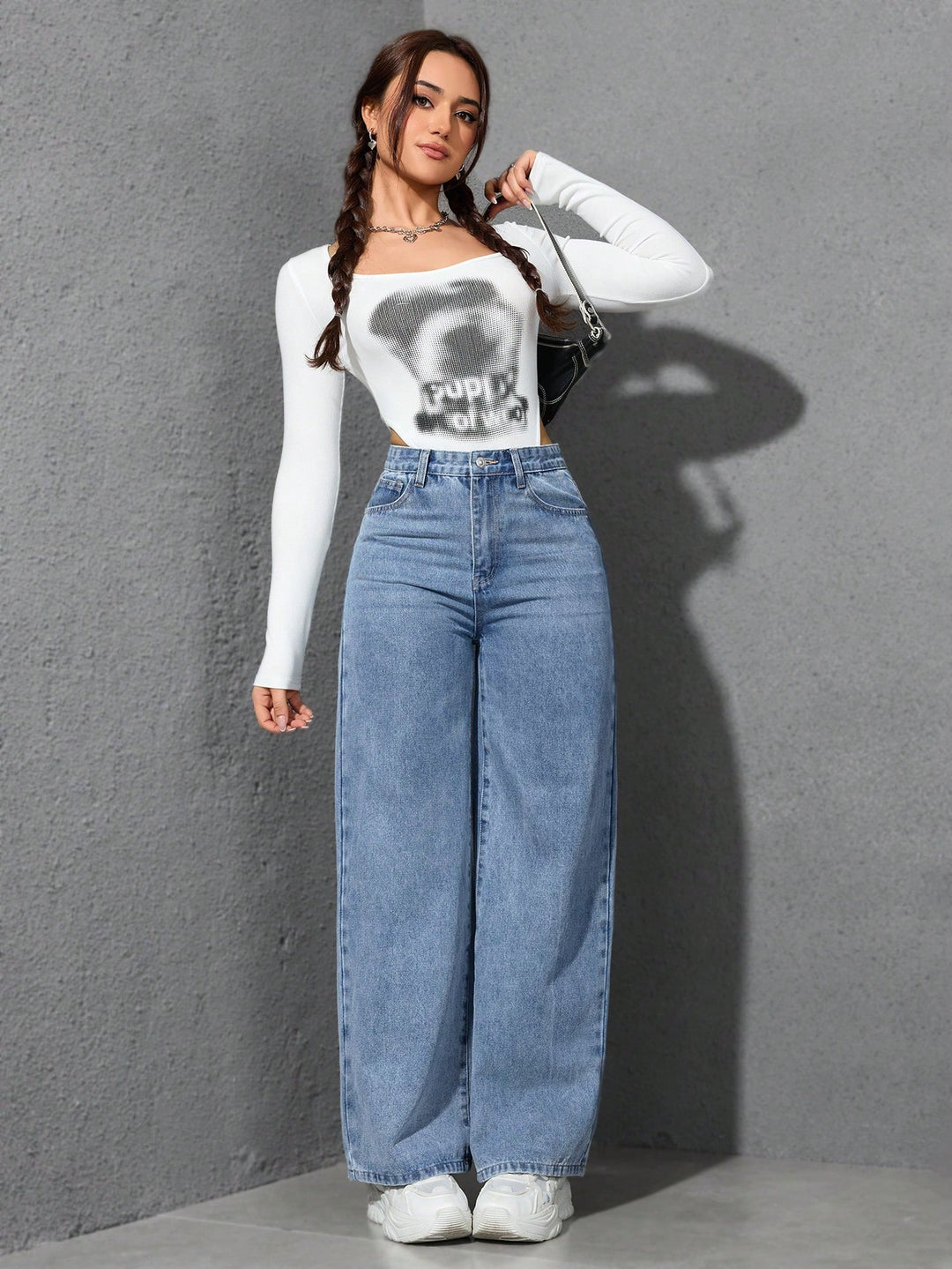 Jeans SHEIN, albastru