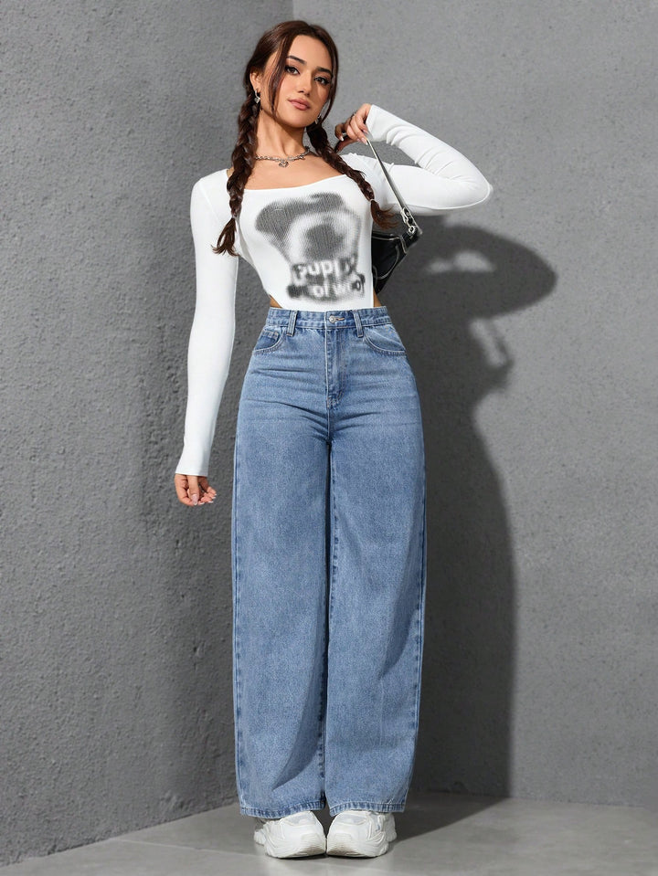 Jeans SHEIN, albastru