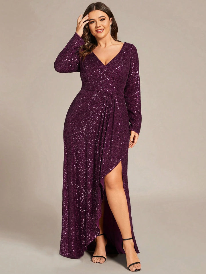 Rochie de ocazie SHEIN, mov