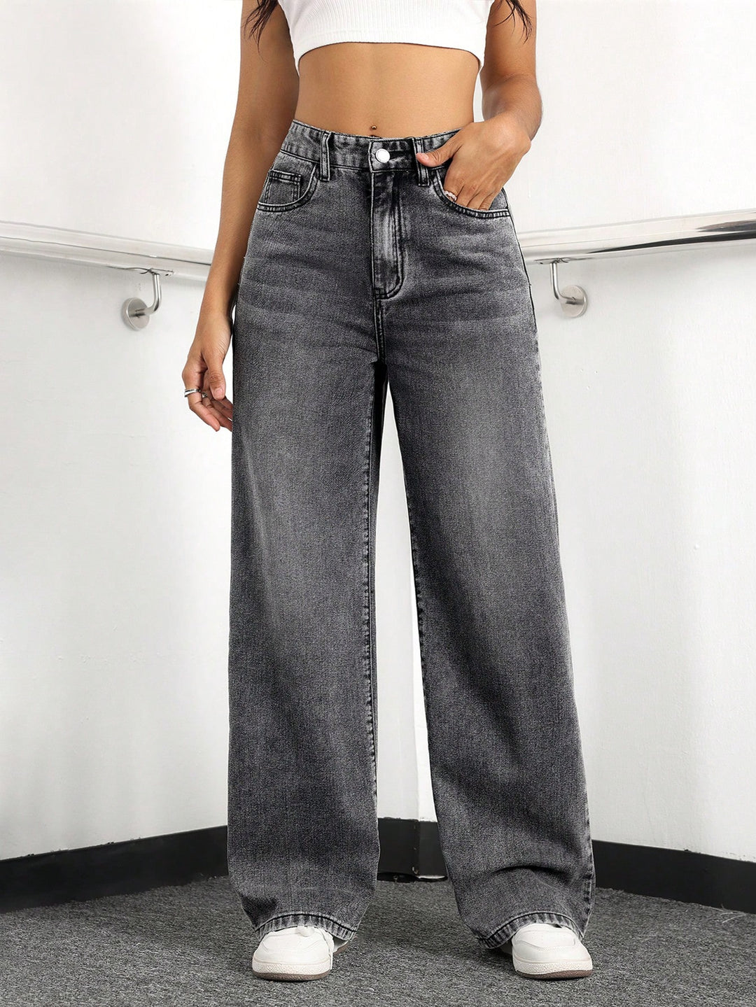 Jeans SHEIN, gri